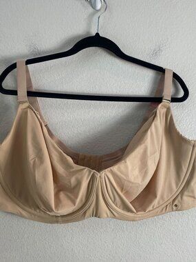 NEW Cacique 50G Unlined Balconette Bra Smart Lift Modern Collection Beige